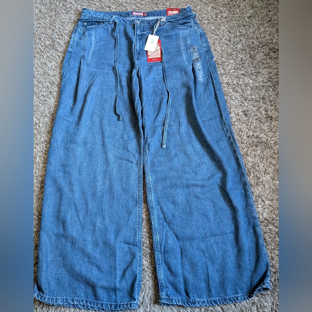 NWT Lucky Brand Palazzo Wide Leg 32" Lyocell Jeans 16/33 (XL)